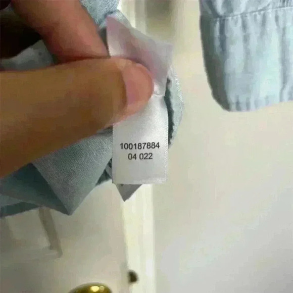 Brooks Brothers Women’s XS Blue Chambray Popover Shirt Long Sleeve Casual - Picture 5 of 6